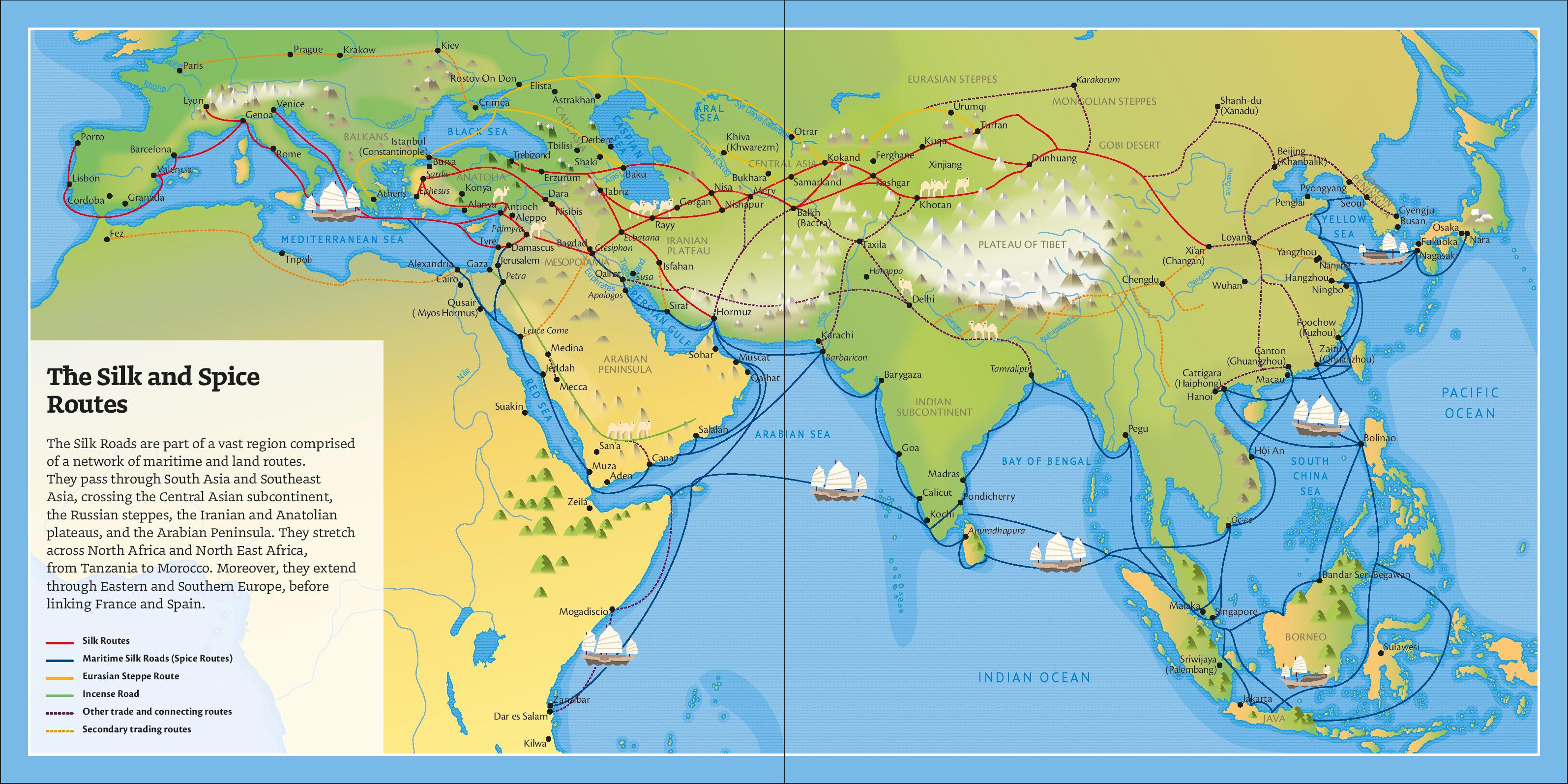 Silk Roads Map